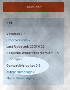 wordpress-plugin-version